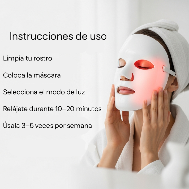 Mascarilla Terapéutica Rejuvenecedora LED